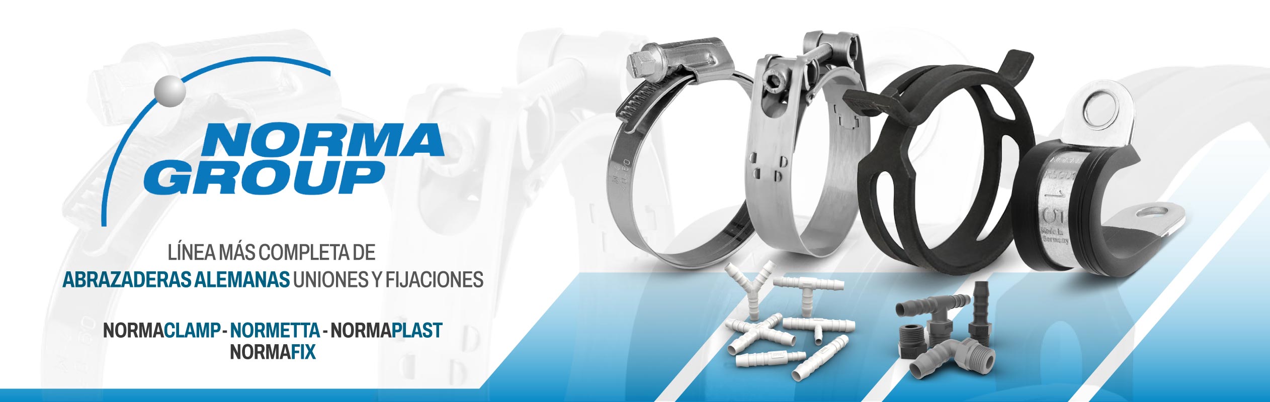 Abrazaderas alemanas Norma y Urza en Bogota - Cremallera, Normetta, Rsgu, Normaplast